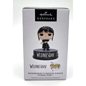 2024 Hallmark Addams Family Wednesday Funko Pop Christmas Music Ornament‎ New